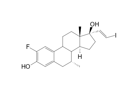 1(10),2,4-triene-2-Fluoro-(17.alpha.,E) 17-(2-iodovinyl)estra-3,17-diol