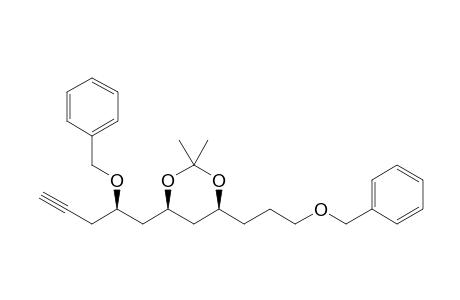 (4R,6S)-2,2-dimethyl-4-[(2R)-2-phenylmethoxypent-4-ynyl]-6-(3-phenylmethoxypropyl)-1,3-dioxane