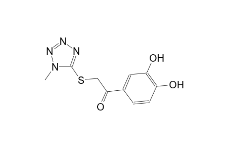 1-(3,4-dihydroxyphenyl)-2-[(1-methyl-1H-tetraazol-5-yl)sulfanyl]ethanone