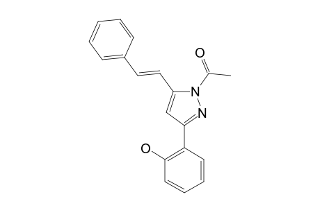 1-ACETYL-3-(2-HYDROXYPHENYL)-5-STYRYLPYRAZOLE