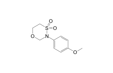 3-(4-Methoxyphenyl)tetrahydro-1,4,3-oxathiazine 4,4-dioxide