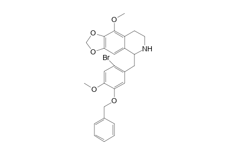1-[5'-Benzyloxy-2'-bromo-4'-(methoxybenzyl)]-5-methoxy-6,7-methylenedioxy-1,2,3,4-tetrahydroisoquinoline