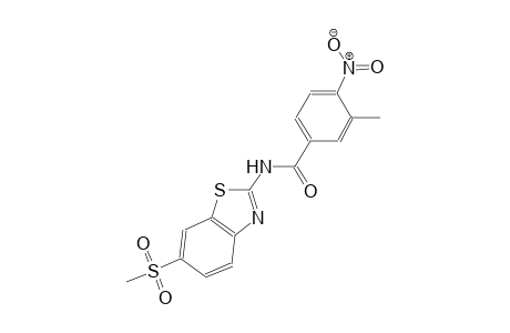 3-methyl-N-[6-(methylsulfonyl)-1,3-benzothiazol-2-yl]-4-nitrobenzamide