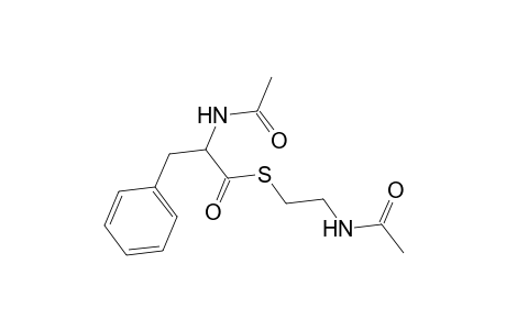 2-Acetamido-3-phenyl-propanethioic acid S-(2-acetamidoethyl) ester