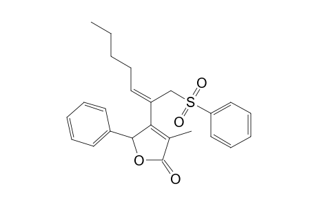 3-Methyl-4-[1'-(phenylsulfonyl)hepta-2'(Z)-en-2'-yl]-5-phenylfuran-2(5H)-one