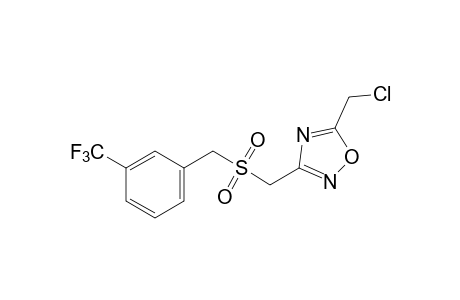 5-(chloromethyl)-3-{{[m-(trifluoromethyl)benzyl]sulfonyl}methyl}-1,2,4-oxadiazole