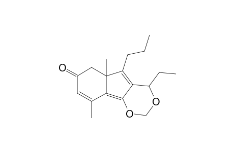 4-Ethyl-5-n-propyl-5a,9-dimethyltetrahydroindeno[1,2-d][1,3]dioxin-7(4H)-one