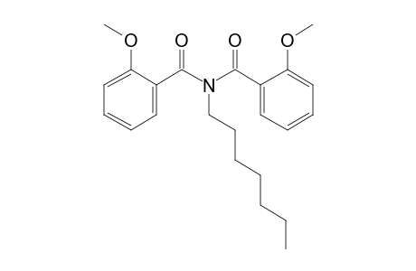 Benzamide, 2-methoxy-N-(2-methoxybenzoyl)-N-heptyl-