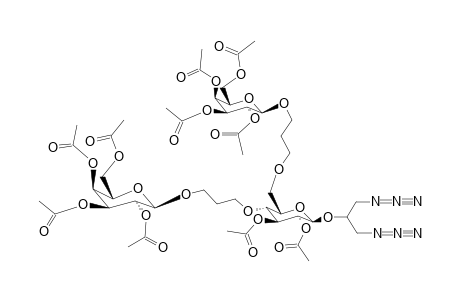 (1,3-Diazido-prop-2-yl)-2,3-di-O-acetyl-4,6-O-bis-(2,3,4,6-tetra-O-acetyl-b-d-galactopyranosyloxy-propyl)-b-d-glucopyranoside