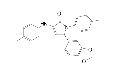 2H-pyrrol-2-one, 5-(1,3-benzodioxol-5-yl)-1,5-dihydro-1-(4-methylphenyl)-3-[(4-methylphenyl)amino]-