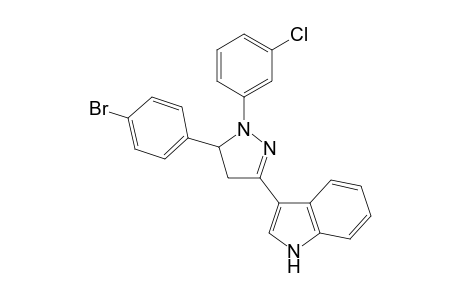 3-(5-(4-Bromophenyl)-1-(3-chlorophenyl)-4,5-dihydro-1Hpyrazole-3-yl)-1H-indole