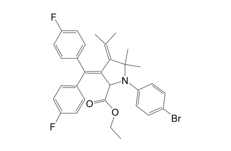 Ethyl 3-(bis(4-fluorophenyl)methylene)-1-(4-bromophenyl)-5,5-dimethyl-4-(propan-2-ylidene)pyrrolidine-2-carboxylate