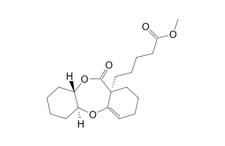 5-[(4aS,6aS,11aS)-6-keto-2,3,4,4a,7,8,9,11a-octahydro-1H-benzo[b][1,4]benzodioxepin-6a-yl]valeric acid methyl ester