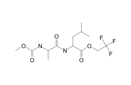 L-Alanyl-L-leucine, N-methoxycarbonyl-, 2,2,2-trifluoroethyl ester