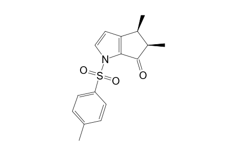 CIS-4,5-DIHYDRO-4,5-DIMETHYL-1-(4'-METHYLPHENYLSULFONYL)-CYCLOPENTA-[B]-PYRROL-6(1H)-ONE