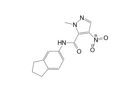 N-(2,3-dihydro-1H-inden-5-yl)-1-methyl-4-nitro-1H-pyrazole-5-carboxamide