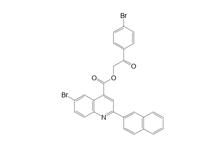 6-BROMO-2-(2-NAPHTHYL)CINCHONINIC ACID, p-BROMOPHENACYL ESTER