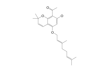 (E)-1-(5-(3,7-DIMETHYLOCTA-2,6-DIENYLOXY)-7-HYDROXY-2,2-DIMETHYL-2-H-CHROMEN-8-YL)-ETHANONE