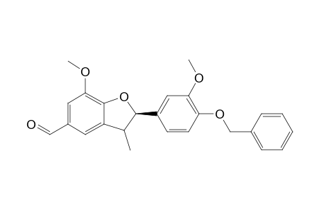 (+/-)-2-(4-BENZYLOXY-3-METHOXYPHENYL)-5-FORMYL-3-METHYL-7-METHOXY-2,3-DIHYDROBENZO-[B]-FURAN