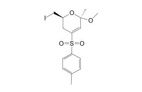 trans-6-(iodomethyl)-2-methoxy-2-methyl-4-tosyl-.delta.(3)-dihydropyran
