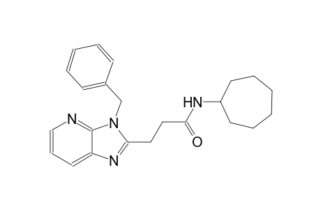 3H-imidazo[4,5-b]pyridine-2-propanamide, N-cycloheptyl-3-(phenylmethyl)-