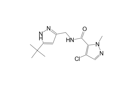 N-[(5-tert-butyl-1H-pyrazol-3-yl)methyl]-4-chloro-1-methyl-1H-pyrazole-5-carboxamide