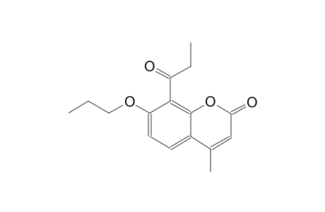 4-methyl-8-propionyl-7-propoxy-2H-chromen-2-one