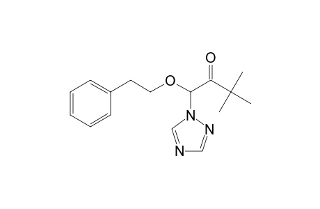 2-Butanone, 3,3-dimethyl-1-(2-phenylethoxy)-1-(1H-1,2,4-triazol-1-yl)-
