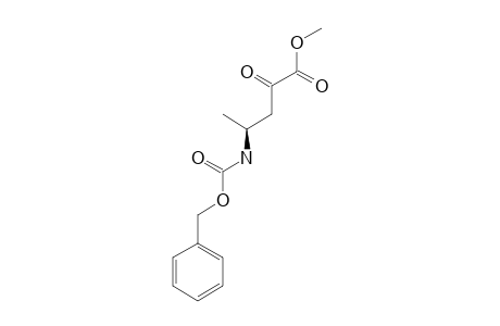 METHYL-(S)-4-[(BENZYLOXYCARBONYL)-AMINO]-2-OXO-PENTANOATE
