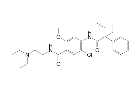 6'-chloro-4'-{[2-(diethylamino)ethyl]carbamoyl}-2-ethyl-2-phenyl-m-butyranisidide
