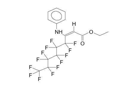 ETHYL (E)-3-PHENYLAMINO-3-PERFLUOROHEXYLPROPENOATE