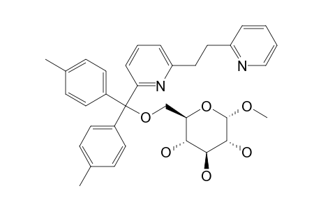 Methyl 6-o-[6-(2-pyridin-2-ylethyl)pyridin-2-yl]di-p-tolylmethyl .alpha.,D-glucopyranoside