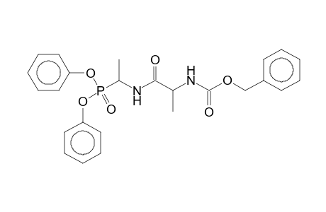 Diphenyl 1-[(2-([(benzyloxy)carbonyl]amino)propanoyl)amino]ethylphosphonate