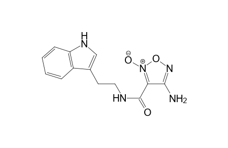 1,2,5-Oxadiazole-3-carboxamide, 4-amino-N-[2-(1H-indol-3-yl)ethyl]-, 2-oxide