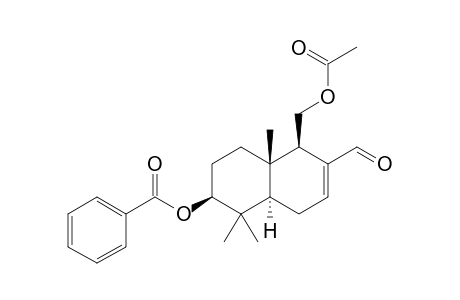 Benzoic acid (2S,4aS,5R,8aR)-5-acetoxymethyl-6-formyl-1,1,4a-trimethyl-1,2,3,4,4a,5,8,8a-octahydro-naphthalen-2-yl ester