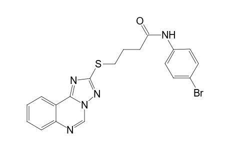 4-([1,2,4]triazolo[1,5-c]quinazolin-2-ylthio)-N-(4-bromophenyl)butanamide