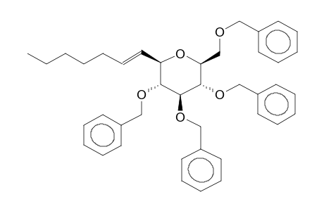 BETA-1,5-ANHYDRO-2,3,4,6-TETRA-O-BENZYL-1-C-(1'-E-HEPTENYL)-D-GLUCOPYRANOSIDE