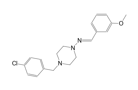 1-piperazinamine, 4-[(4-chlorophenyl)methyl]-N-[(E)-(3-methoxyphenyl)methylidene]-