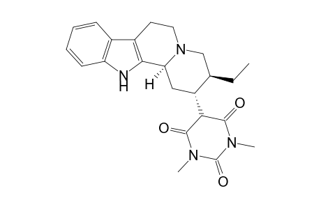 (2.alpha.,3.beta.,12b.alpha.)-2-(1,3-Dimethyl-2,4,6-trioxopyrimidin-5-yl)-3-ethyl-1,2,3,4,6,7,12,12b-octahydroindolo[2,3-a]quinolizine