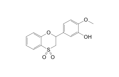 2-(3-Hydroxy-4-methoxyphenyl)-2,3-dihydro-1,4-benzoxathiine S,S-dioxide