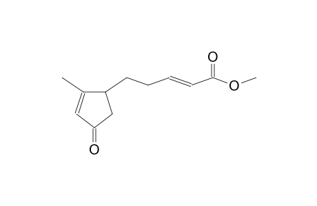2-Pentenoic acid, 5-(2-methyl-4-oxo-2-cyclopenten-1-yl)-, methyl ester, (E)-(.+-.)-