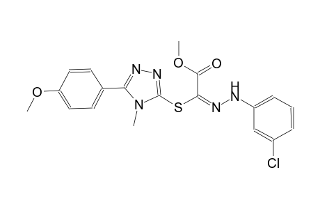 methyl (2E)-[(3-chlorophenyl)hydrazono]{[5-(4-methoxyphenyl)-4-methyl-4H-1,2,4-triazol-3-yl]sulfanyl}ethanoate