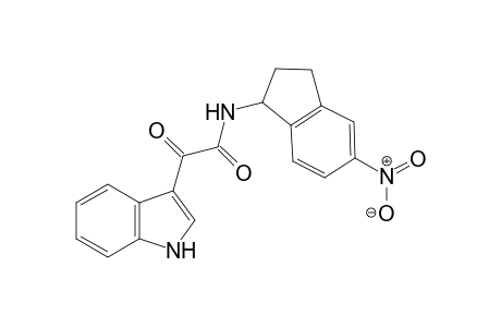 2-(1H-indol-3-yl)-N-(5-nitroindan-1-yl)-2-oxo-acetamide