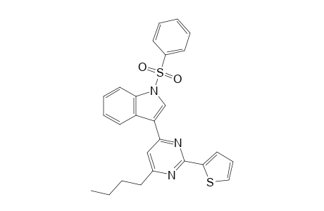 1-Benzenesulfonyl-3-(6-butyl-2-thiophen-2-ylpyrimidin-4-yl)-1H-indole