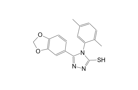 5-(1,3-benzodioxol-5-yl)-4-(2,5-dimethylphenyl)-4H-1,2,4-triazol-3-yl hydrosulfide