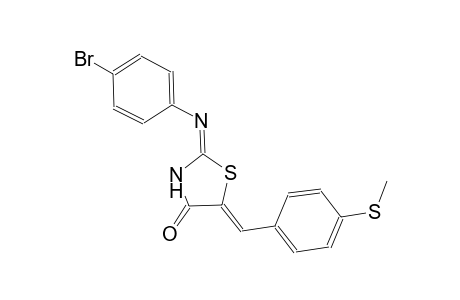 (2E,5Z)-2-[(4-bromophenyl)imino]-5-[4-(methylsulfanyl)benzylidene]-1,3-thiazolidin-4-one
