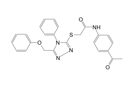 N-(4-acetylphenyl)-2-{[5-(phenoxymethyl)-4-phenyl-4H-1,2,4-triazol-3-yl]sulfanyl}acetamide