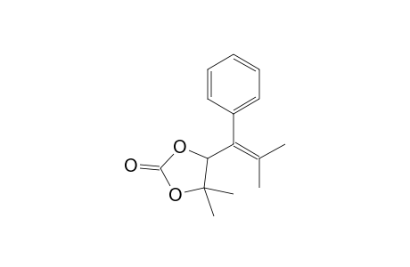 4,4-Dimethyl-5-(2-methyl-1-phenyl-1-propenyl)-1,3-dioxolan-2-one