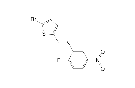 N-[(E)-(5-Bromo-2-thienyl)methylidene]-2-fluoro-5-nitroaniline