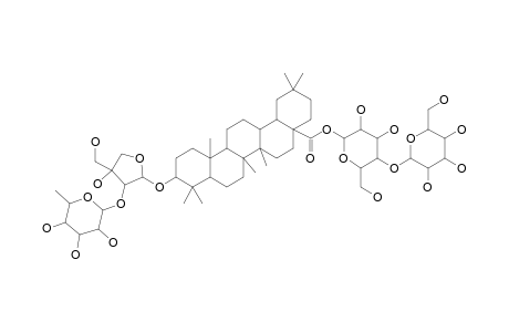 3-BETA-D-O-(ALPHA-L-RHAMNOPYRANOSYL-(1->2)-ALPHA-L-ARABINOPYRANOSYL)-OLEAN-12-ENE-28-O-(BETA-D-GLUCOPYRANOSYL